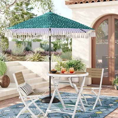 7'x10' Bright Moroccan Rectangular Woven Outdoor Area Rug Indigo - Opalhouse™ 1 7'x10' Bright Moroccan Rectangular Woven Outdoor Area Rug Indigo - Opalhouse™