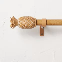 Pineapple Faux Wood Curtain Rod Natural Wood - Opalhouse™ Designed With Jungalow™ 8 Pineapple Faux Wood Curtain Rod Natural Wood - Opalhouse™ Designed With Jungalow™ -Opalhouse GUEST 52c2a3be 65bd 4c15 b69d 351e6eeaf6e0