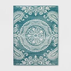 Vintage Medallion Outdoor Rug Turquoise - Opalhouse 6 Vintage Medallion Outdoor Rug Turquoise - Opalhouse -Opalhouse GUEST 6c0eb72d 44c2 4f9e 87fc 5063aebde8d8