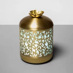 200ml Metal Flower Cutout Color-Changing Oil Diffuser Gold - Opalhouse™ -Opalhouse GUEST 79f633fb 24ef 4306 8f5c 08721e2e4a3a