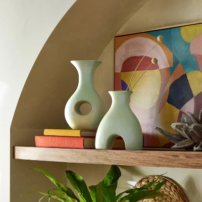 8.125" Ceramic Vase - Opalhouse™ Designed With Jungalow™ 1 8.125" Ceramic Vase - Opalhouse™ Designed With Jungalow™