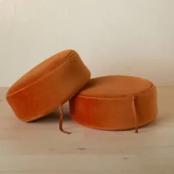 Olivia Round Pouf Rust - Opalhouse™ Designed With Jungalow™ -Opalhouse GUEST 82af329b 8f41 4a0d 911f baedd52777c2
