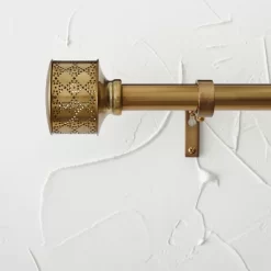 Pierced Drum Curtain Rod Brass - Opalhouse™ Designed With Jungalow™ -Opalhouse GUEST 99799094 1591 4a14 8c22 897f62e39ab5