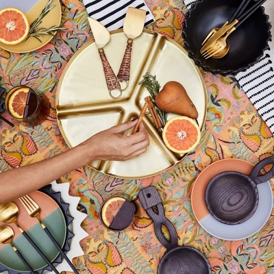 5pc Stainless Steel Silverware Set Black/Gold - Opalhouse™ Designed With Jungalow™ 3 5pc Stainless Steel Silverware Set Black/Gold - Opalhouse™ Designed With Jungalow™ - Image 3