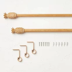 Pineapple Faux Wood Curtain Rod Natural Wood - Opalhouse™ Designed With Jungalow™ 7 Pineapple Faux Wood Curtain Rod Natural Wood - Opalhouse™ Designed With Jungalow™ -Opalhouse GUEST b565e685 bbc8 405f abbe 297780442d88