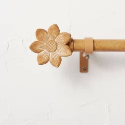 Flower Faux Wood Curtain Rod Natural Wood - Opalhouse™ Designed With Jungalow™ 7 Flower Faux Wood Curtain Rod Natural Wood - Opalhouse™ Designed With Jungalow™ -Opalhouse GUEST c5b5a613 8f9b 4e84 9eff 5ca6e3369a7b
