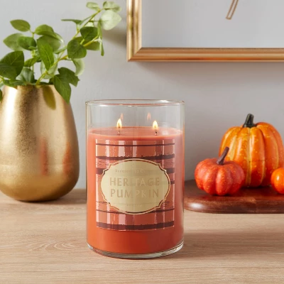 21.5oz Lidded Glass Jar 2-Wick Heritage Pumpkin Candle - Opalhouse™ 1 21.5oz Lidded Glass Jar 2-Wick Heritage Pumpkin Candle - Opalhouse™