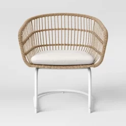 Southport 3pc Motion Patio Chat Set With Metal Legs - Natural/White - Opalhouse™ -Opalhouse GUEST ea1d8bdf f36f 42af a1fd 69e5c21c1649